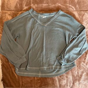 Blu Pepper Teal V-Neck Sweater